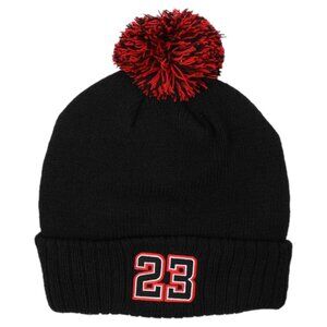 23 The GOAT Beanie Hat by Lion Dynasty One Size Fits All Black /Red Embroidered